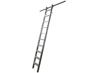Stellingladder Aluminium 4Haken 10Treden Boom L 2.70M - 1