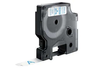 Labeltape Dymo 45014 D1 S720540 12mmx7m blauw op wit - 2