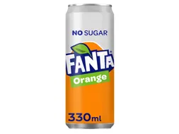 Frisdrank Fanta orange zero blik 330ml