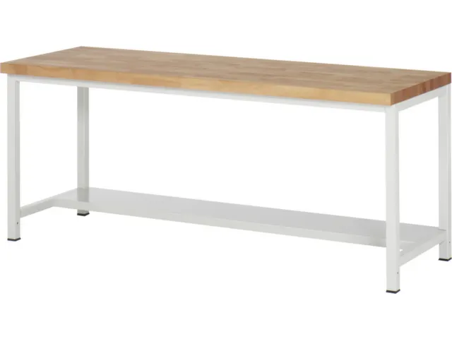 werkbank,HxBxD 840-1040x2000x700mm,beukblad,draagverm. 1250kg