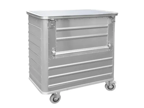 Bakwagen Van Aluminium Met Deksel 300kg 1430x1280x730mm 1050l
