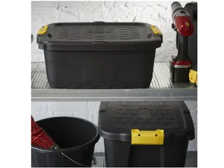 Opbergbox Bankers Box 24 liter met handgrepen robuust zwart - 3