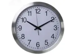 OUTLET Aluminium Wandklok Ø 40cm dcf cijferaanduiding