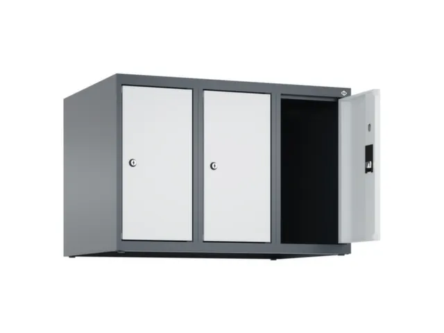 opzetkast,v. locker,3vak.,vak B 250mm,HxBxD 500x750x500mm,vleugeldeur