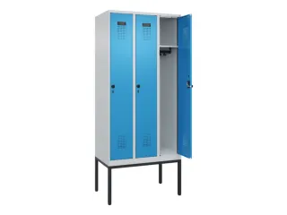 locker,HxBxD 2120x900x500mm,3vak,vak B 300mm,draaigrendel - 1