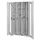 verticale kast,HxBxD 1950x1000x600mm,vensterdeur,RAL5010