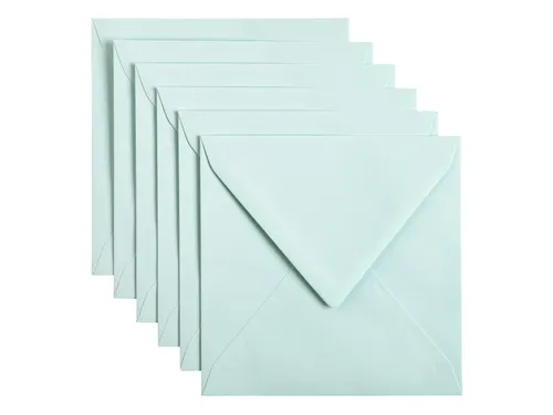 Envelop Papicolor 140x140mm Zeegroen gegomd