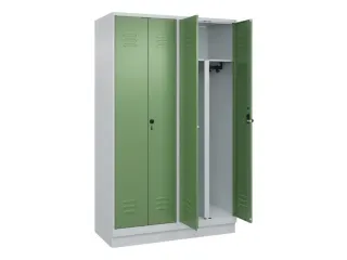 PBM-locker,HxBxD 1950x1200x500mm,4vak,vak B 300mm,draaigrendel - 2
