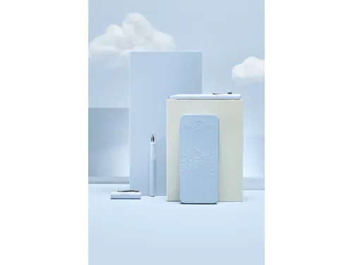 Balpen en Vulpen Faber-Castell Grip 2010 Harmony sky blue in gift- box