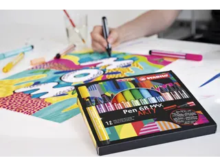 Viltstift STABILO Pen 68 Max Arty assorti etui à 24 stuks - 4