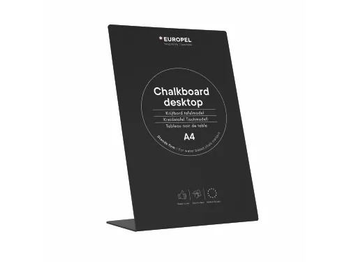Krijtbord Europel L-standaard A4
