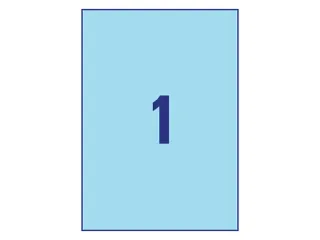 Gekleurde Etiketten Avery Zweckform 210x297mm A4 Blauw 100 stuks - 3