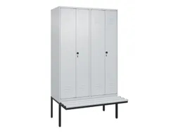 locker voor scheiding van kleding,HxBxD 2120x1200x815mm,4vak