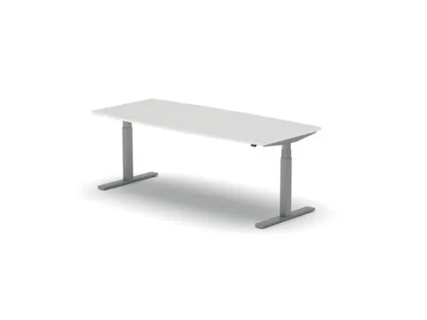 Elektrisch ihv Vergadertafel Vatvorm 2000x800mm Alu + Wit Blad