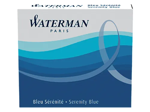Inktpatroon Waterman lang Florida Blauw 8 stuks