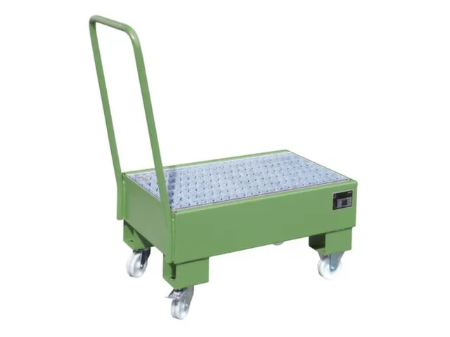 verrijdbare opvangbak,v. 2x60l vat,opvangvol. 61l,HxBxD 1075x500x940mm