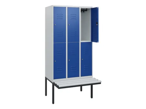 Dubbeldekse dekenkist,HxBxD 1950x900x815mm,3x2vak.,vak B 300mm