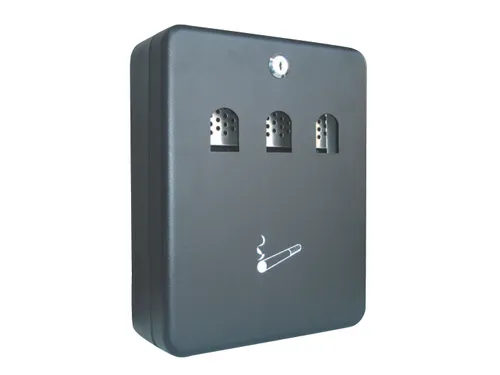 Wandasbak staal 24x30x9cm 3L met 2 sleutels