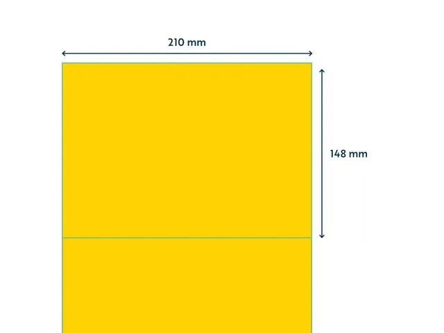 Gekleurde Etiketten 210x148mm Geel 42723 1000 Vel