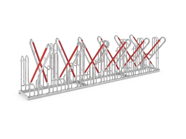 fietsbeugel,L 3240mm,2x6instelplaatsen,gebruik beide zijden