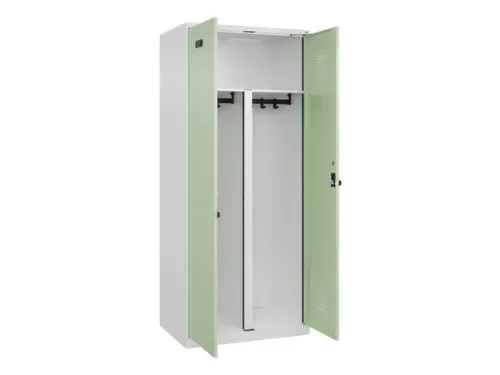 PBM-locker,HxBxD 1850x800x500mm,2vak,vak B 400mm,draaigrendel