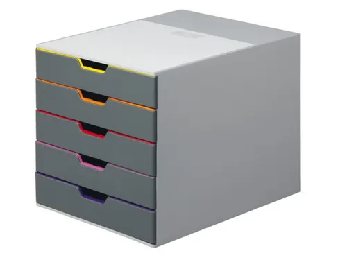 Ladenbox Durable Varicolor 5 laden grijs