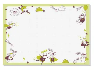 Bureauonderlegger Sigel Little Heroes A3 30 vel 80gr - 1