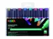 Verfstift Posca PC8K Brede punt 8mm schuin 8st metallic assorti