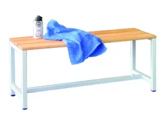 Omkleedbank Lxb 1000X370Mm Houten Latten Enkelzijdig Lichtgrijs