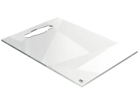 Notitiebord Nobo transparant acryl met handgreep A4