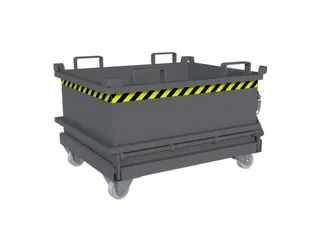 mini-bodemklepcontainer,HxLxB 625x800x1000mm,0,24m³,inrijbeugel,staal - 6