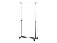Kledingrek Enkel zwart chroom