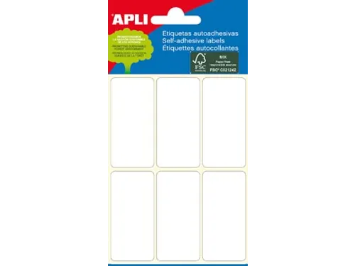 Apli Etiket 26x54mm Wit