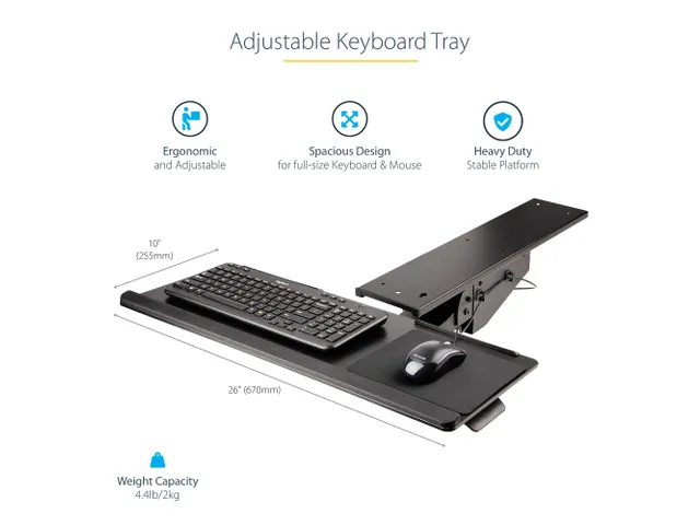 Uitschuifbare Bureau Toetsenbordlade