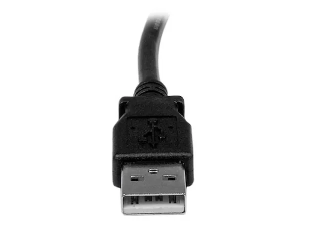 2m USB 2.0 A naar linkshoekige B-kabel M/M