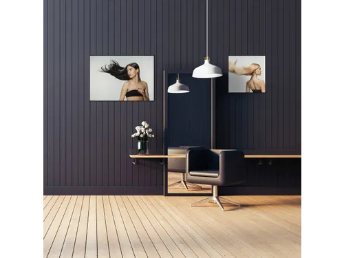 Textielframe Elegant Wand 40x40cm Zwart