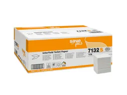 Toiletpapier Celtex Save gevouwen 2-laags wit 250 vel doos a 36 pak