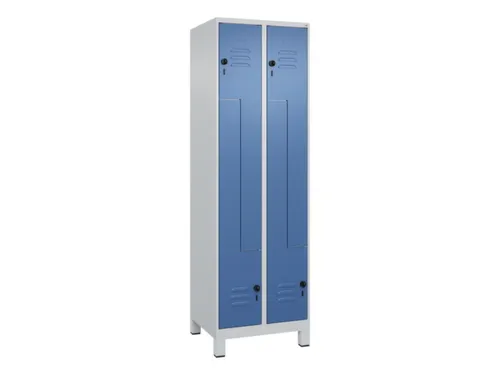 Z-garderobekast,HxBxD 1950x600x500mm,vak B 150/300mm,draaigrendel