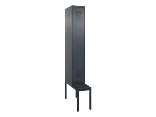 locker met bank,HxBxD 2120x300x815mm,1vak,vak B 300mm,cilinderslot