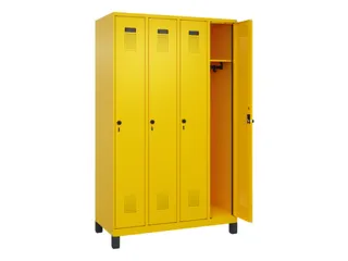 locker,HxBxD 1950x1200x500mm,4vak,vak B 300mm,draaigrendel,voeten - 2