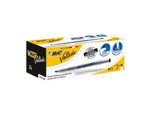 Viltstift Bic Velleda 1721 whiteboard rond fijn zwart