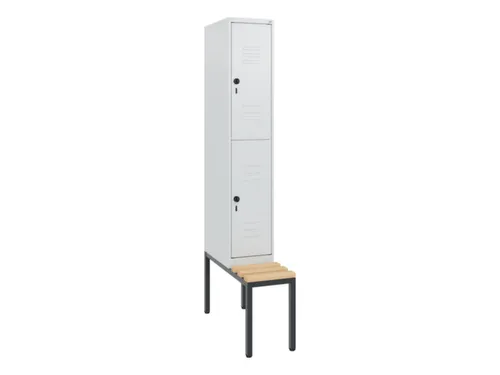 Dubbeldekse dekenkist,HxBxD 1950x300x815mm,1x2vak.,vak B 300mm