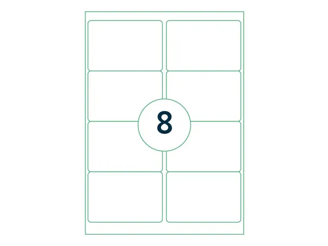 Etiket Rillstab 99.1x67.7mm Wit