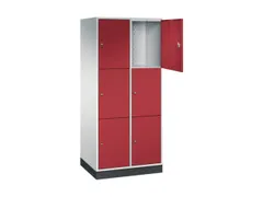 grootvolume-lockersysteem,RAL 7035/RAL 3003,HxBxD 1950x820x600mm