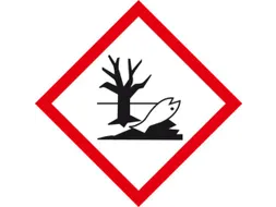 Gevarensymbool Aquatoxisch Zelfklevende Folie 25x25mm Vel