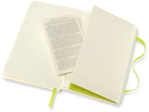 Notitieboek Moleskine pocket 90x140mm blanco soft cover lemon green