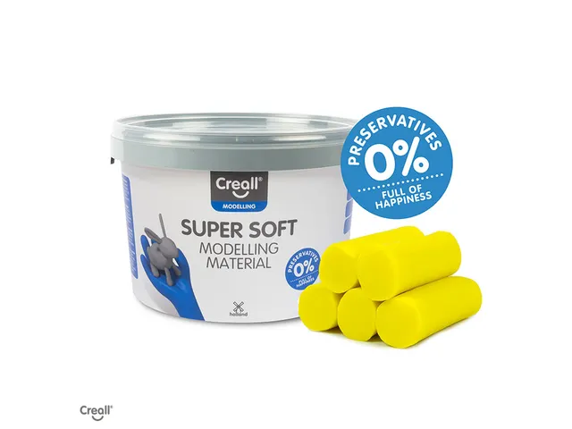 Klei Creall supersoft geel 1750gram