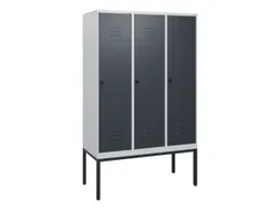 locker,HxBxD 1950x1200x500mm,3vak,vak B 400mm,draaigrendel