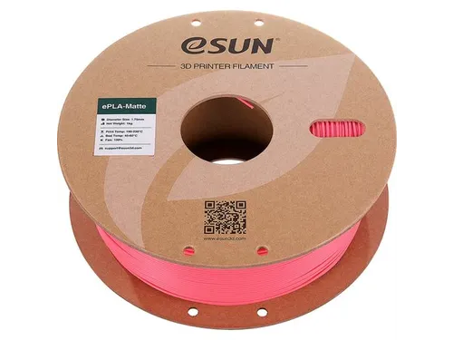 eSUN 3D printer Filament ePLA-Matte 1,75mm Aardbei Rood 1kg
