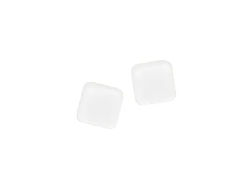 Magneten Naga 25x25mm vierkantacrylic set a 2st. Pure White extra ster
